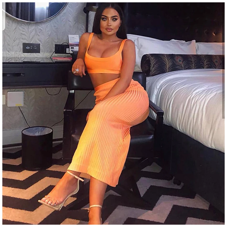 Новинка 2019 летнее облегающее Бандажное платье ollywalls без бретелек женские