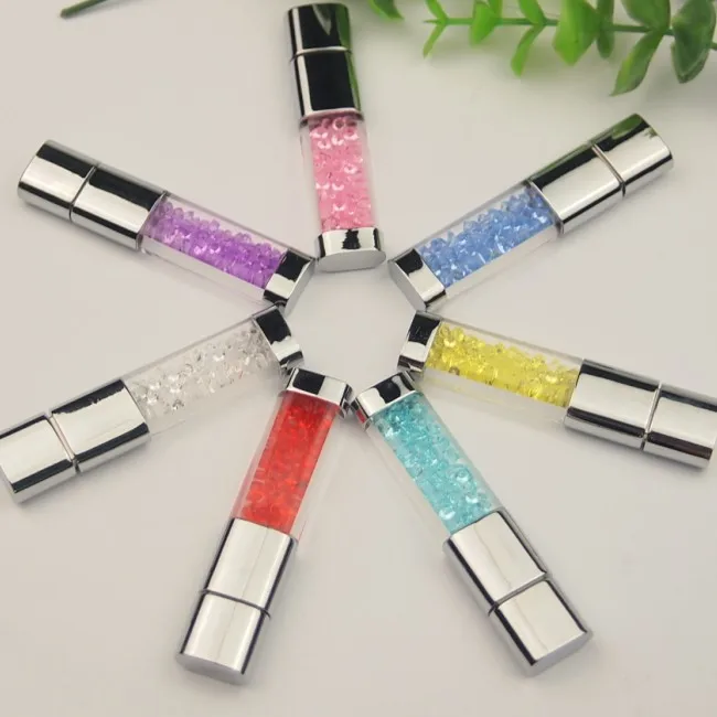 DIY логотип новые кристаллы Usb флэш-накопители 64 ГБ USB 2 0 флэш-накопитель U диск Pendrive