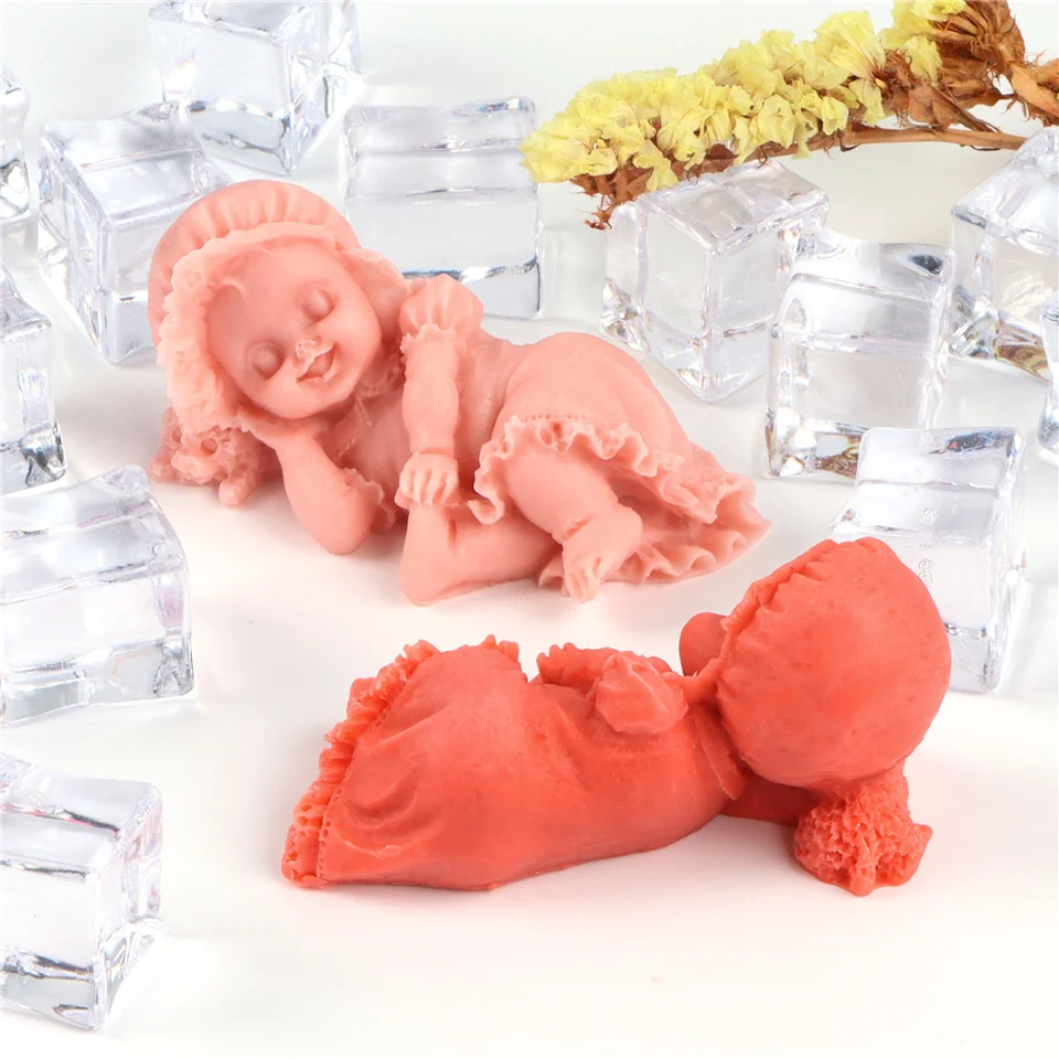 Ночная Кепка Спящий ребенок тихая силиконовая форма для тела антипригарная