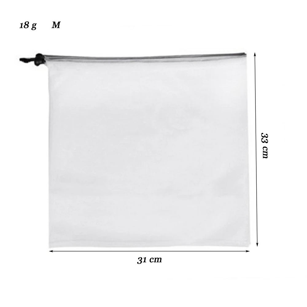 M 33 x 31 cm Многоразовые сумки для овощей, сумочки в виде фруктов, Экологичные хозяйственные сумки, сетчатые сумки, кухонные сумки для хранения, кухонные аксессуары - Цвет: M 33 x 31 cm