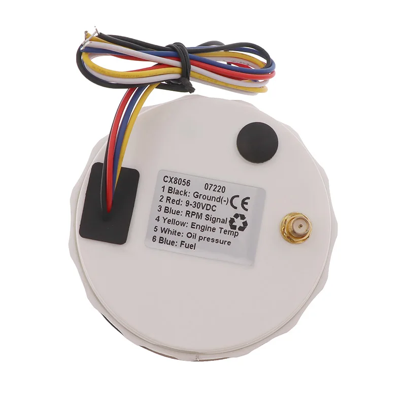 

New Digital 5 in 1 Multi-functional Gauge Meter 85mm Tachometer 9-32V Fuel Level Water Temp Oil Pressure 0~10Bar With Alarm