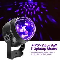 3w uv magic ball lamp mini stage light remote control disco party effect lights sound activated strobe light christmas bar lamp