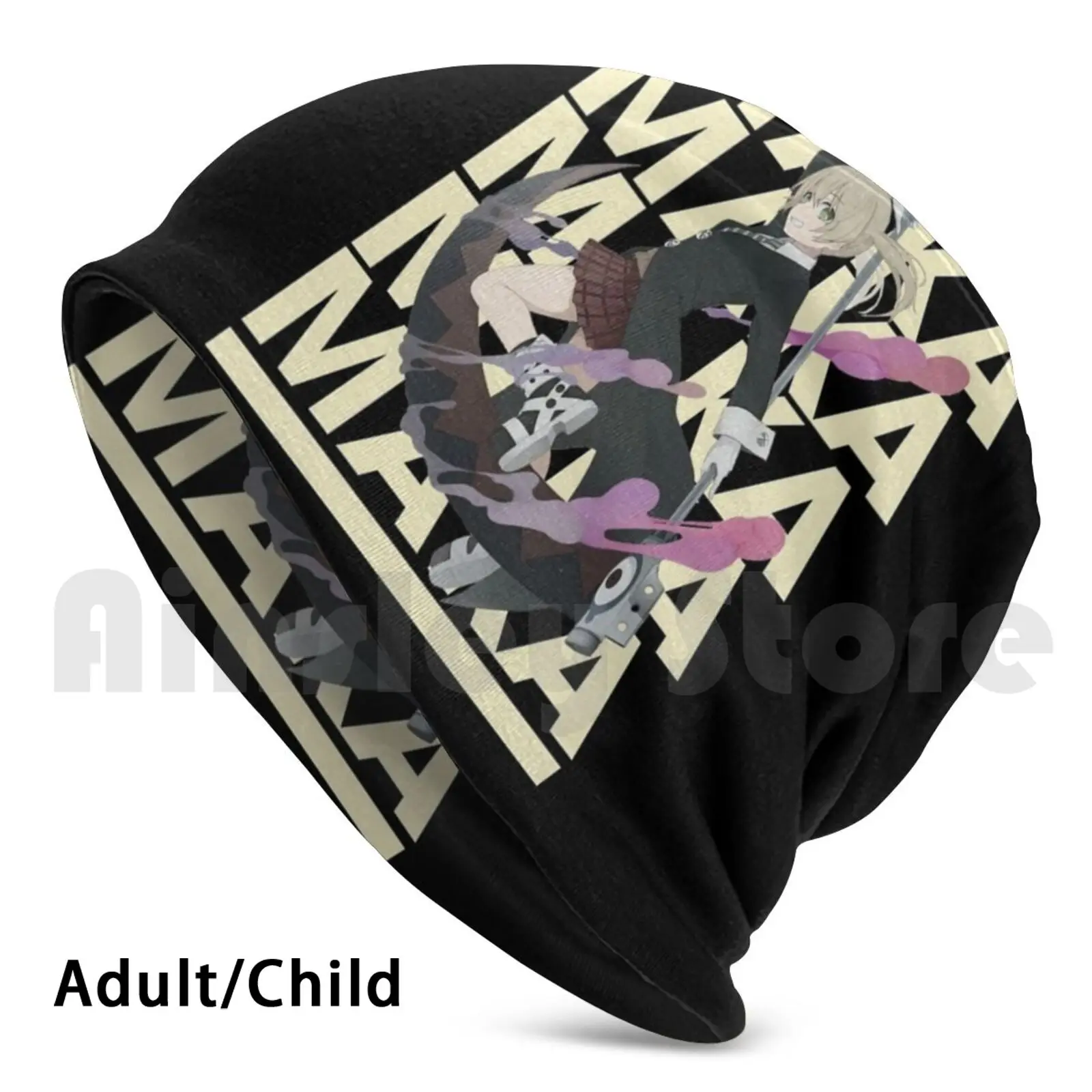 

Japanese Manga Anime Soul Eater Character Maka Awesome Design Beanies Pullover Cap Comfortable Japanese Anime Manga