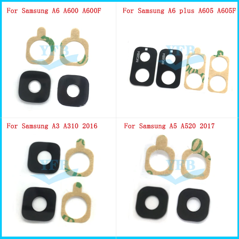 Задняя стеклянная крышка объектива камеры для Samsung Galaxy A6 plus + 2018 A600 A605 A600F A605F A5 A520