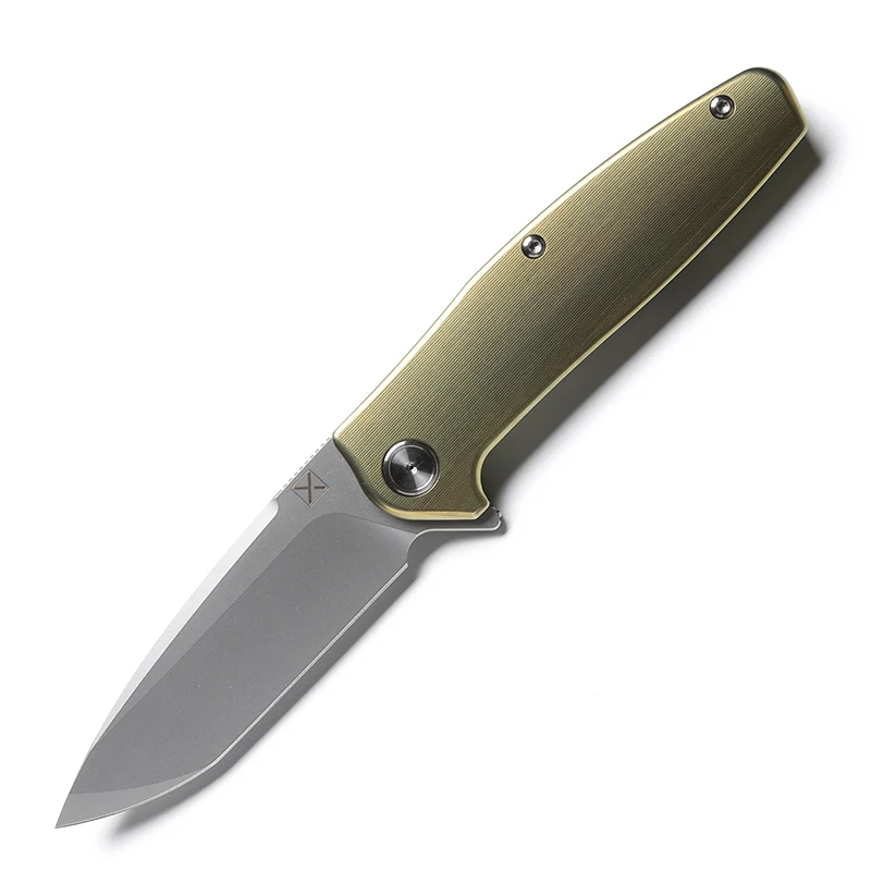 DICORIA YX750 складной нож шарикоподшипник VG-10 лезвие TC4 титановая ручка Кемпинг Охота Открытый suvival Карманные Ножи EDC инструменты - Цвет: Yellow