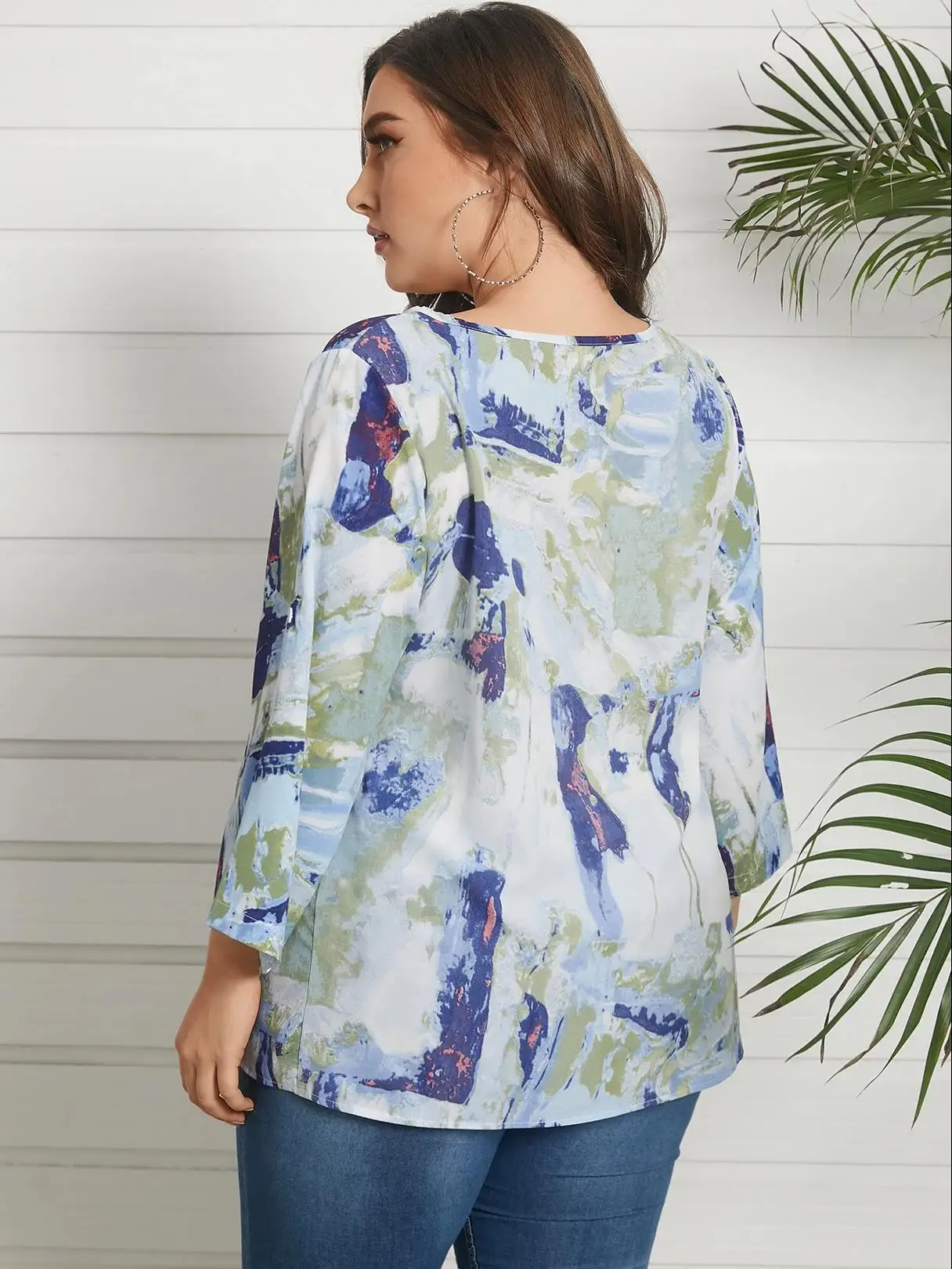 

Print Summer Blouses Women Tops Short Sleeve Loose Plus Size Shirts Hollow Out Sexy Blusas Femme