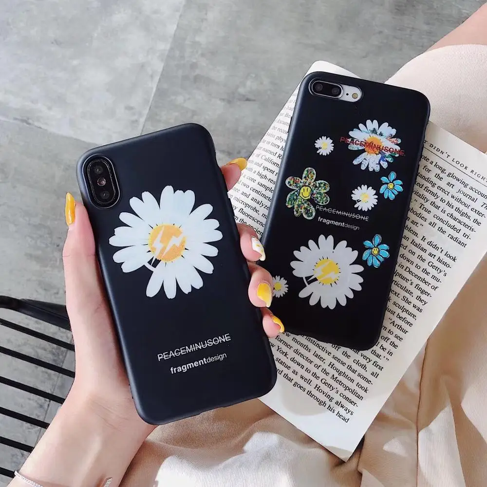Для iphone 11 Pro Max Модный бренд подсолнух цветок Маргаритка мягкий чехол для телефона