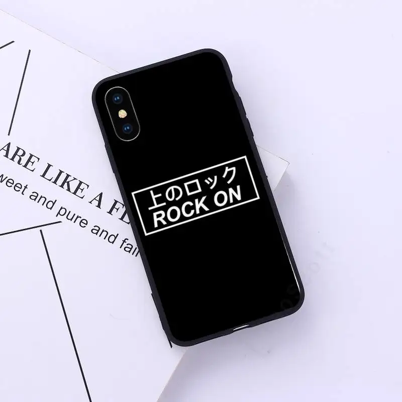 

Japanese Anime Aesthetic text letter Phone Case for iPhone 11 12 pro XS MAX 8 7 6 6S Plus X 5S SE 2020 XR