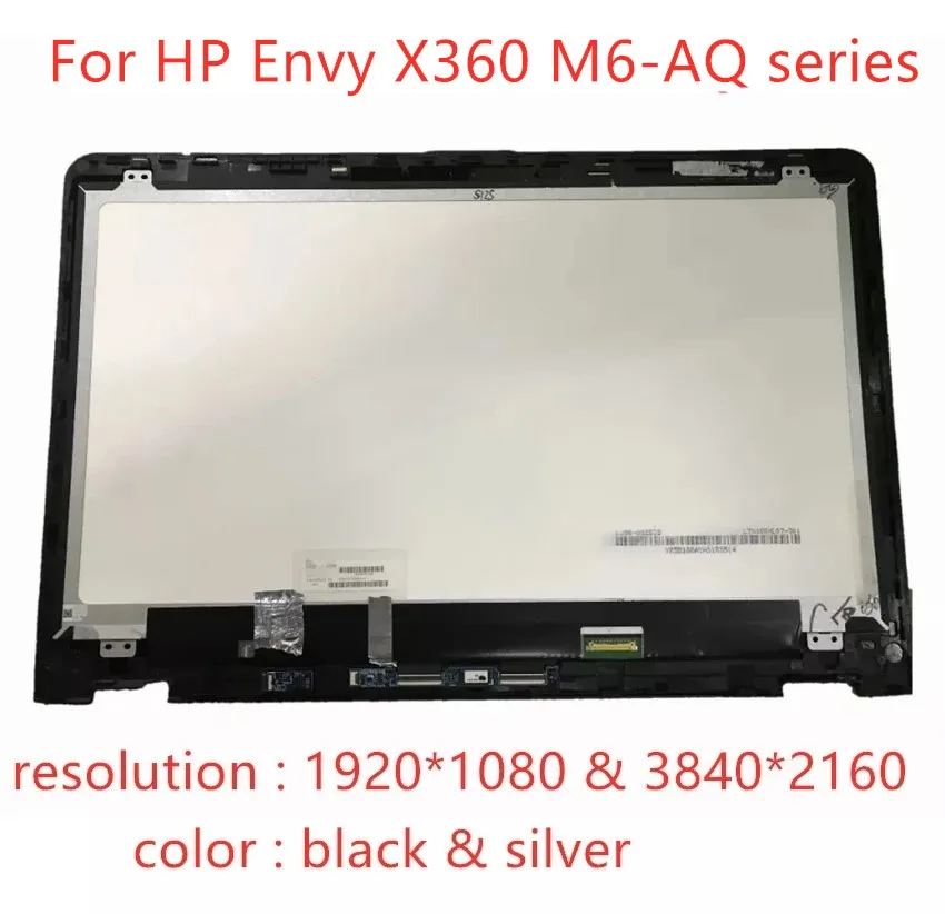 15,6 дюймовый ЖК-экран с сенсорным цифровым преобразователем в сборе для HP ENVY X360 M6-aq100 M6-aq200 M6-aq003dx M6-aq103dx