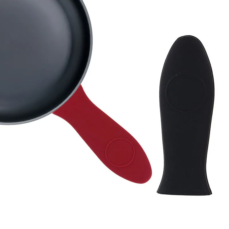 1 шт. Нескользящая силиконовая ручка держатель детали для кухонной посуды