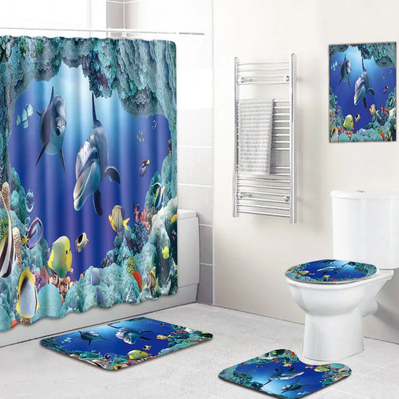 5 шт. набор Современный стиль Многоцелевой Нескользящие мягкие коврики для