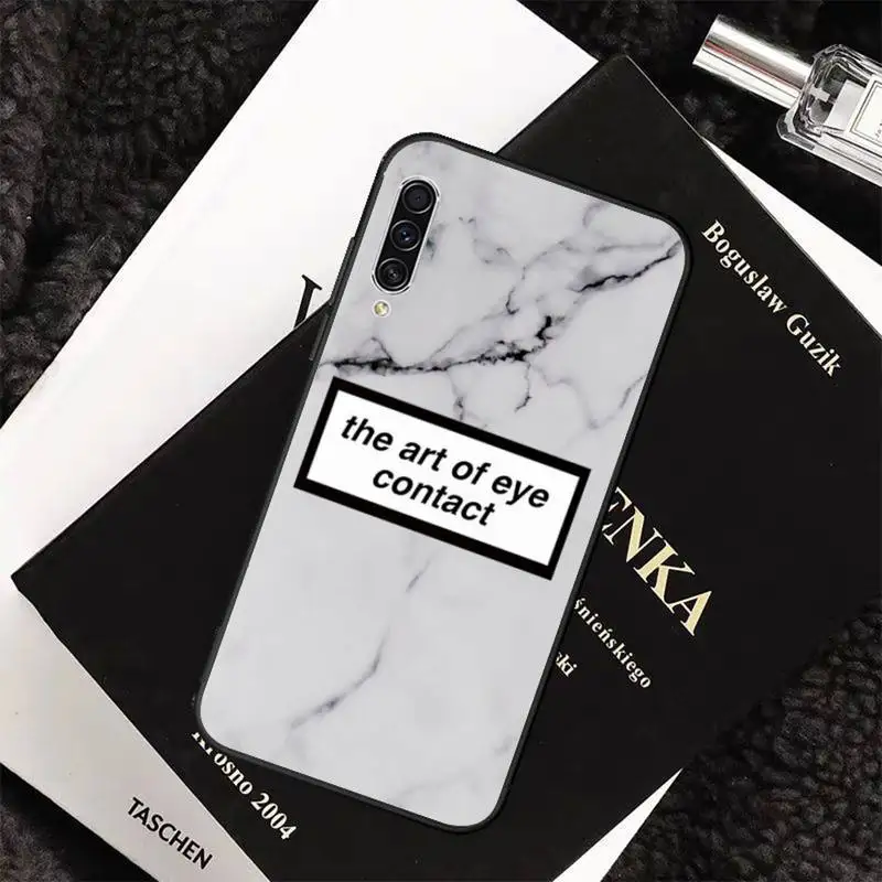 

Marble pattern letters Phone Case For Samsung galaxy S 7 8 9 10 20 edge A 6 10 20 30 50 51 70 note 10 plus