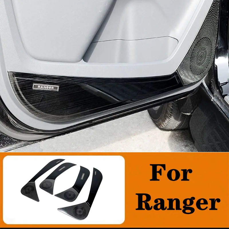 

Автомобильная дверь из нержавеющей стали Противоударная пленка крышка и динамик громкий динамик корпус для Ford Ranger 2015 2016 2017 2018 2019 2020