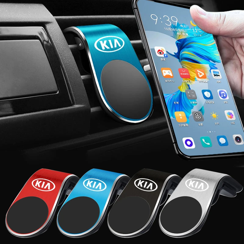 

1Pcs Magnetic L-Type Car Phone Holder Magnet Mount Mobile Cell Phone Stand for Kia Rio 3 4 Ceed Sportage 4 Cerato K2 K5 Flip