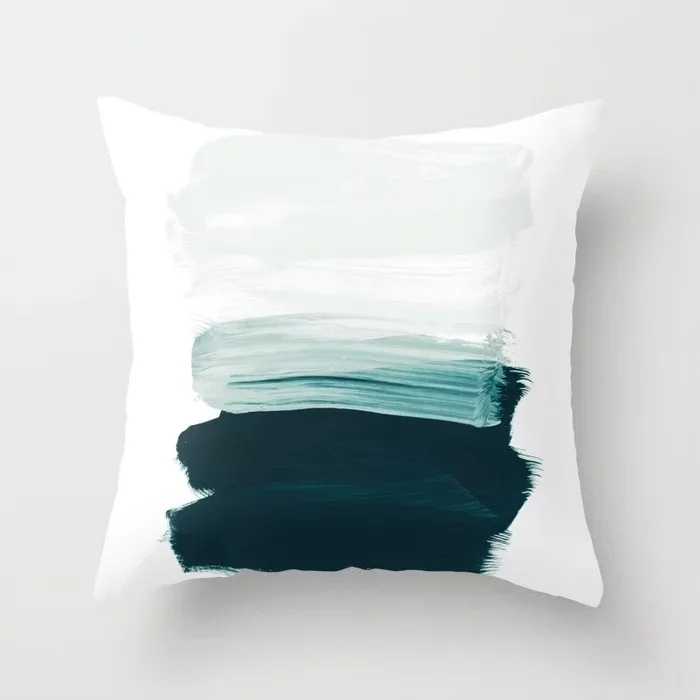 

Abstract geometric oil painting series super short velvet pillowcase