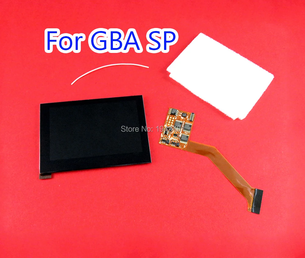 Комплекты для замены ЖК экрана IPS Nintendo GBA SP дисплей с подсветкой яркий