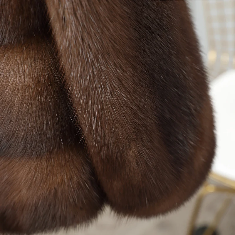 Mink fur coat short whole outer 2019 women's clothing outerwear jacket coats winter new stand collar | Женская одежда