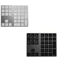 34 keys external number keyboard mini wireless keypads aluminum numeric keypad bt pad shortcut bt wireless keyboard 50 hours use