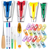 kaobuy 30pcs sewing tools sets sewing clips fabric bias tape makerssewing awl thread cutter water erase pen diy patchwork tools