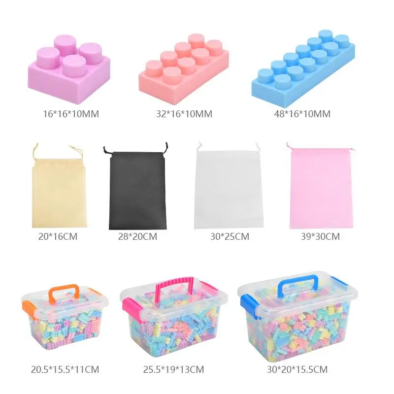 

Variety of building blocks children's educational small particles assembled DIY toys kindergarten spell toys gift boxed toys