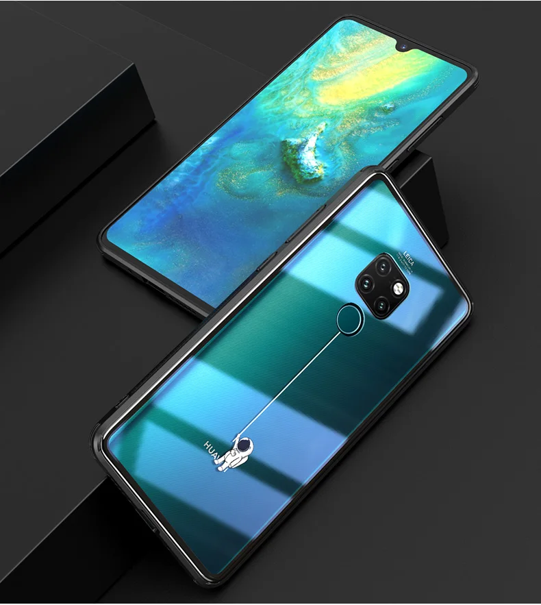 Чехол Vpower для huawei mate 20 Pro, прозрачный, закаленное стекло mate 20 mate 20 Pro, чехол, гладкая защитная крышка, оболочка