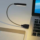 Переносная USB-лампа для чтения в путешествиях, миниатюрный светодиодный светильник для книг, ночсветильник с питанием от ноутбука, ноутбука, компьютера, рождественский подарок, светильник
