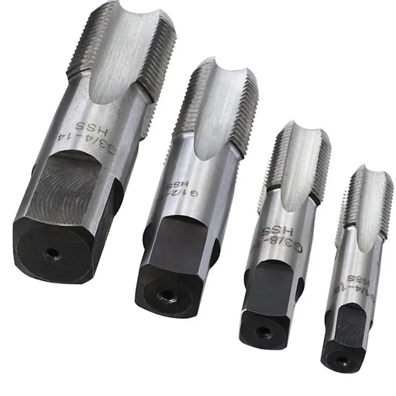 

Pipe Thread Taps HSS Tapping Bearing Steel Pipe Tap G1 G1/8 G1/4 G3/8 For Metalworking Tool Straight Flute Hand Taps