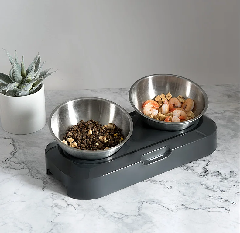 

Non-Slip Double Cat Bowl Dog Bowl With Stand Pet Feeding Cat Water Bowl For Cats Food Pet Bowls For Dogs Feeder Product Supplies