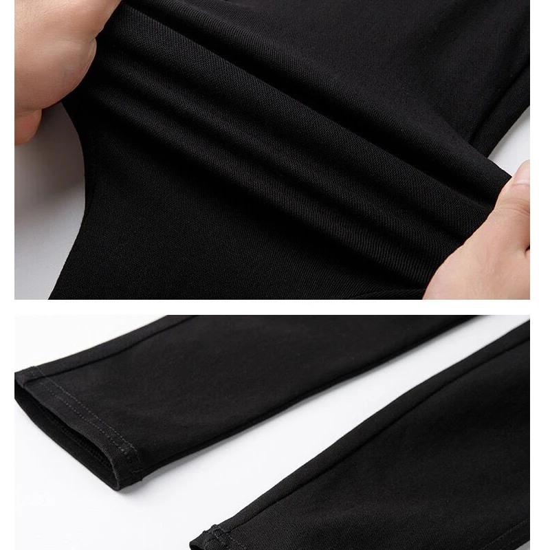 

Skinny leggings women Pencil pants with pocket Elastic waist casual style trousers kerean Plus size pants S-XL Black pants girl