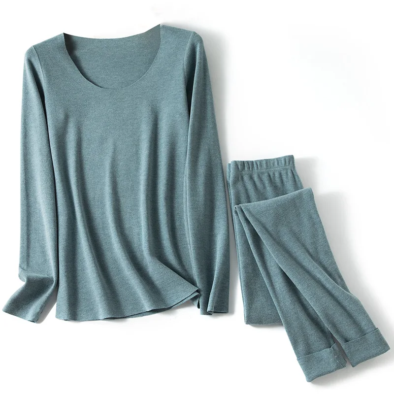 Thick Warm Underwear Thermal Underwear Set Seamless Thin Slim-fit Bottoming Autumn Clothes Long Trousers Long Pants Underwear