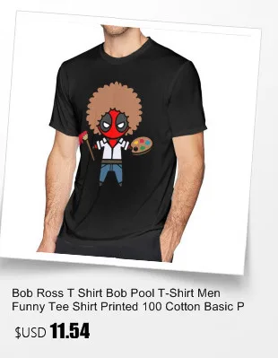 Футболка Bob Ross футболка BOB ROSS NO eraps HAPPY accident Милая футболка с принтом модная футболка с коротким рукавом большого размера