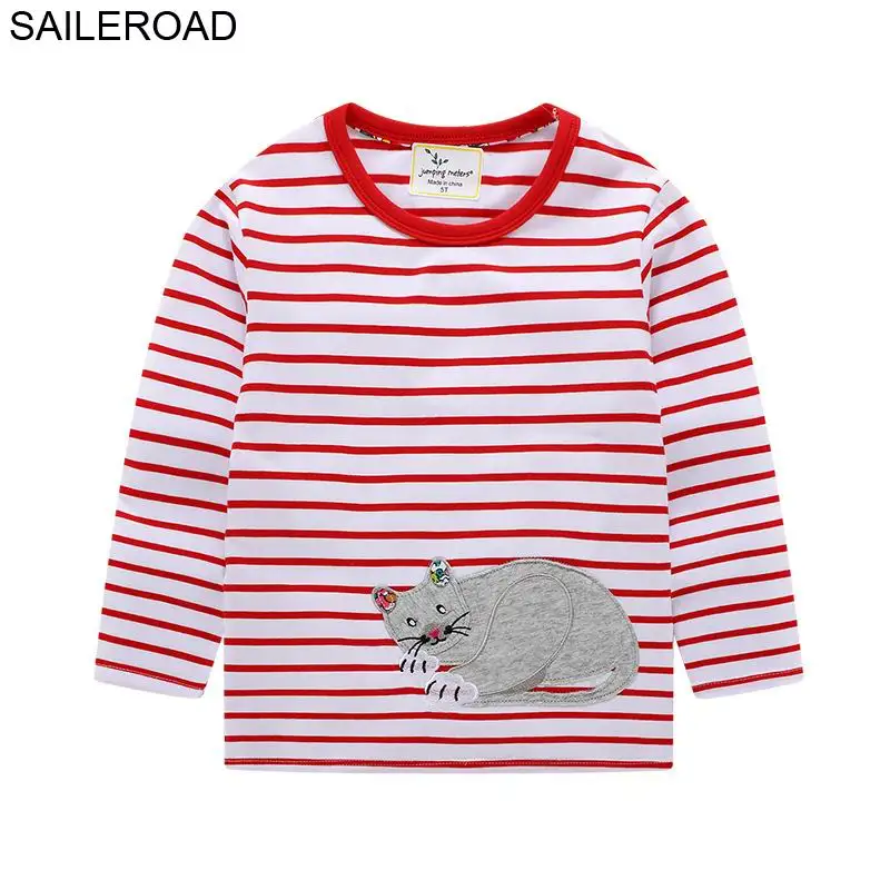 SAILEROAD/осенние Топы для мальчиков с изображением От 2 до 8 лет, машины, пожарной машины, Осенние футболки с длинными рукавами для мальчиков детская футболка для малышей с изображением Тао хлопковая одежда для малышей