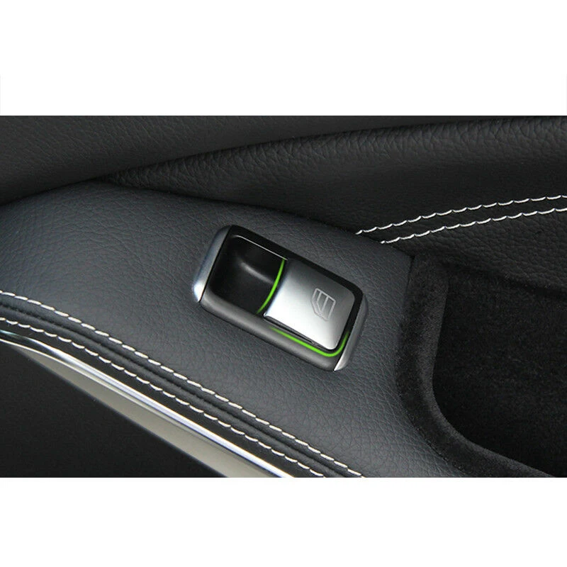 

Door Button Switch Trim Professional Set Car Decal Window Accessories For Mercedes-Benz A/B/C W204/EW212