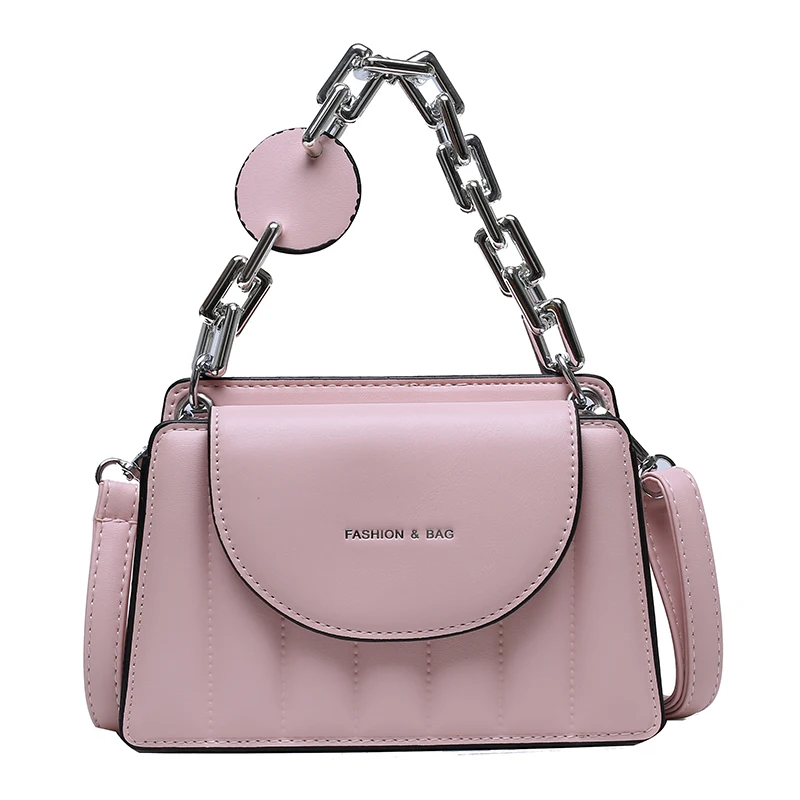 

D & T 2021 New fashion Shoulder bag Women grip Chains Jewelry Haspe Zipper Casual office Dame Luxury Elegant A shoulder bag