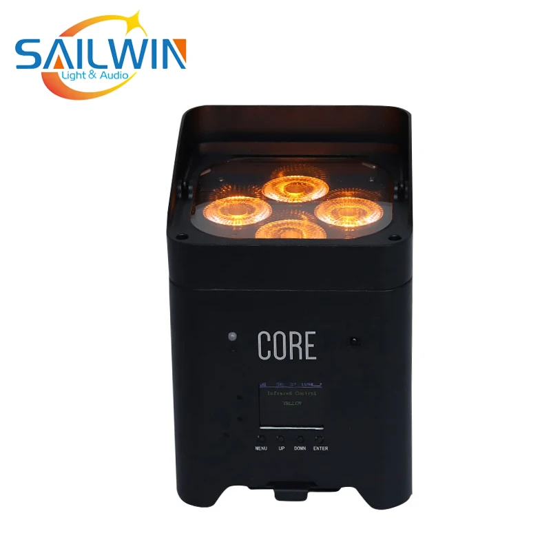 4 шт./партия беспроводные Светодиодные УФ прожексветодиодный для сцены х18