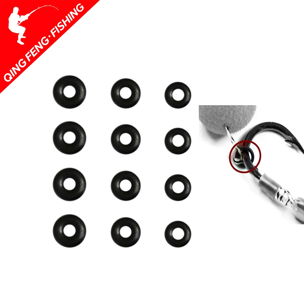 

100Pcs Carp fishing rigs Quick change Round rig rings fishing rigs O rings 3.1mm&3.7mm
