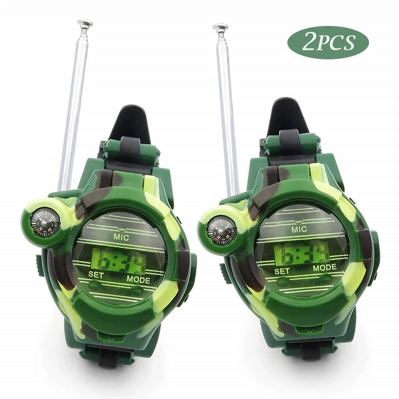 Детские часы детские образовательные игрушки 2 шт рация 7 в 1 радио игрушка