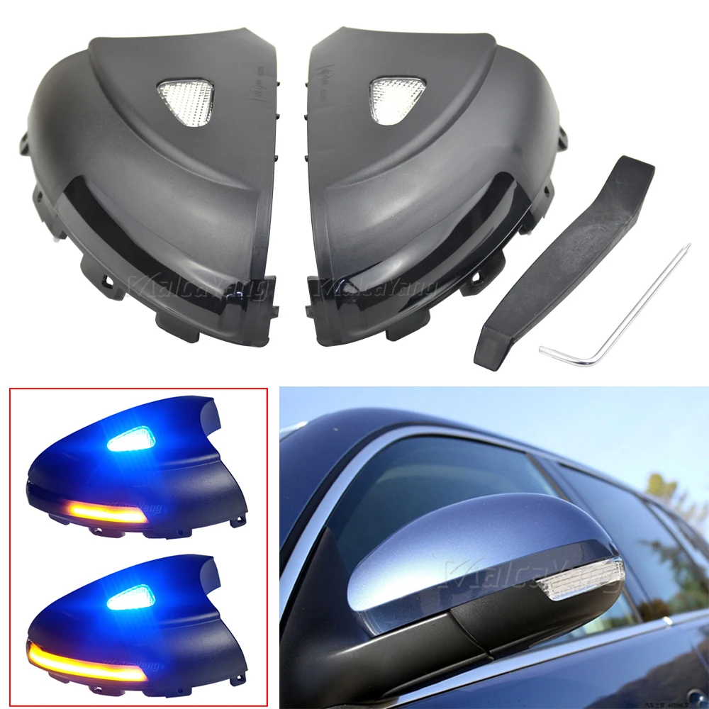 

For VW Tiguan MK1 2008-2016 Dynamic Sequential Side Mirror Indicator Light Turn Signal Blinker Lamp