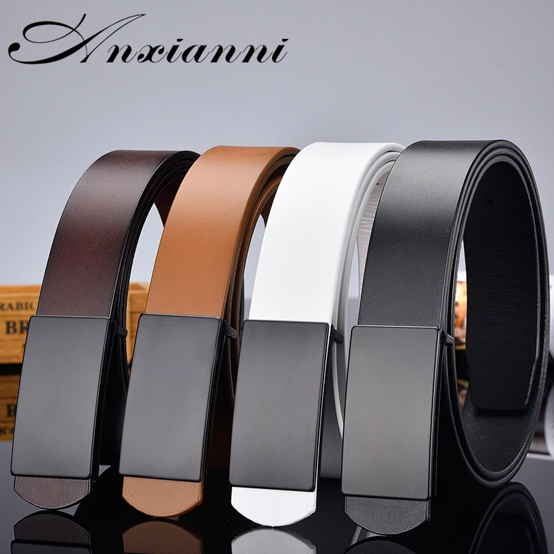 Ремень из натуральной кожи для мужчин и женщин Модный классический дизайнерский