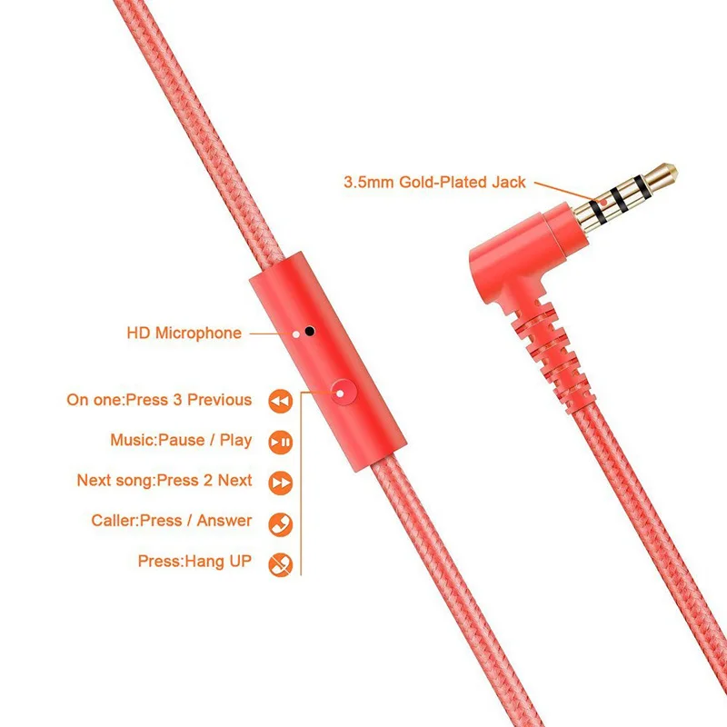 

Yulass Sports Headphones Wired Children White Latest Model Large Headphone Phone Headphones for PC Computer