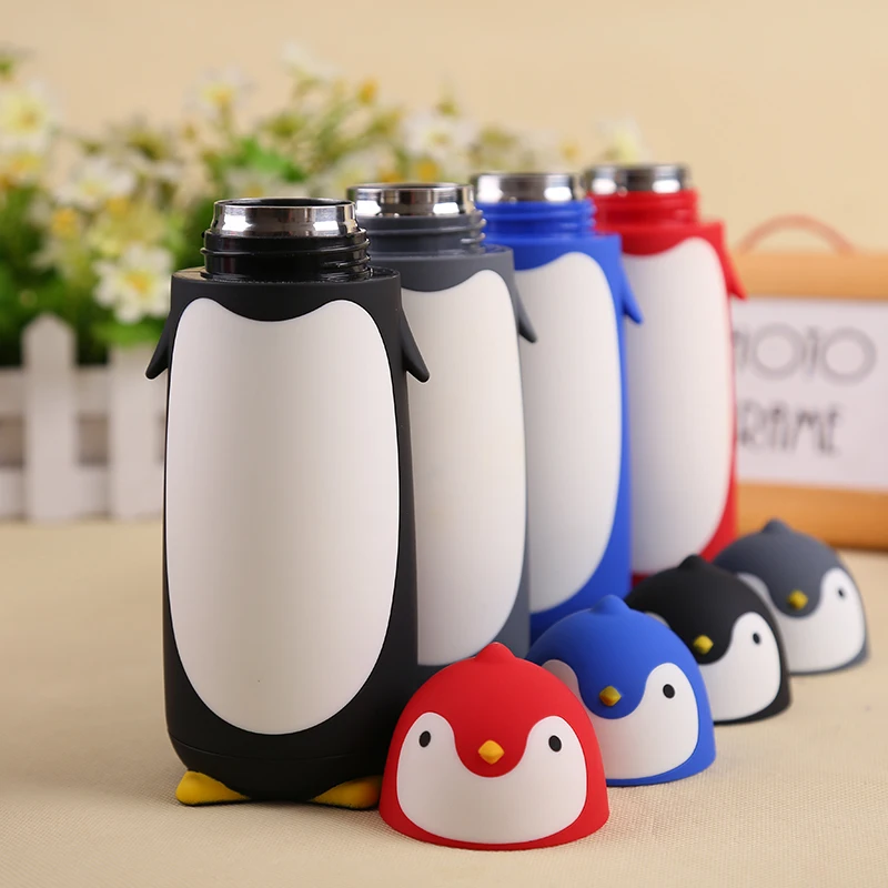Creative Lovely Gift Water Cup Stainless Steel Personality Insulating Cups Penguin Bottle 280ML Thermos | Дом и сад