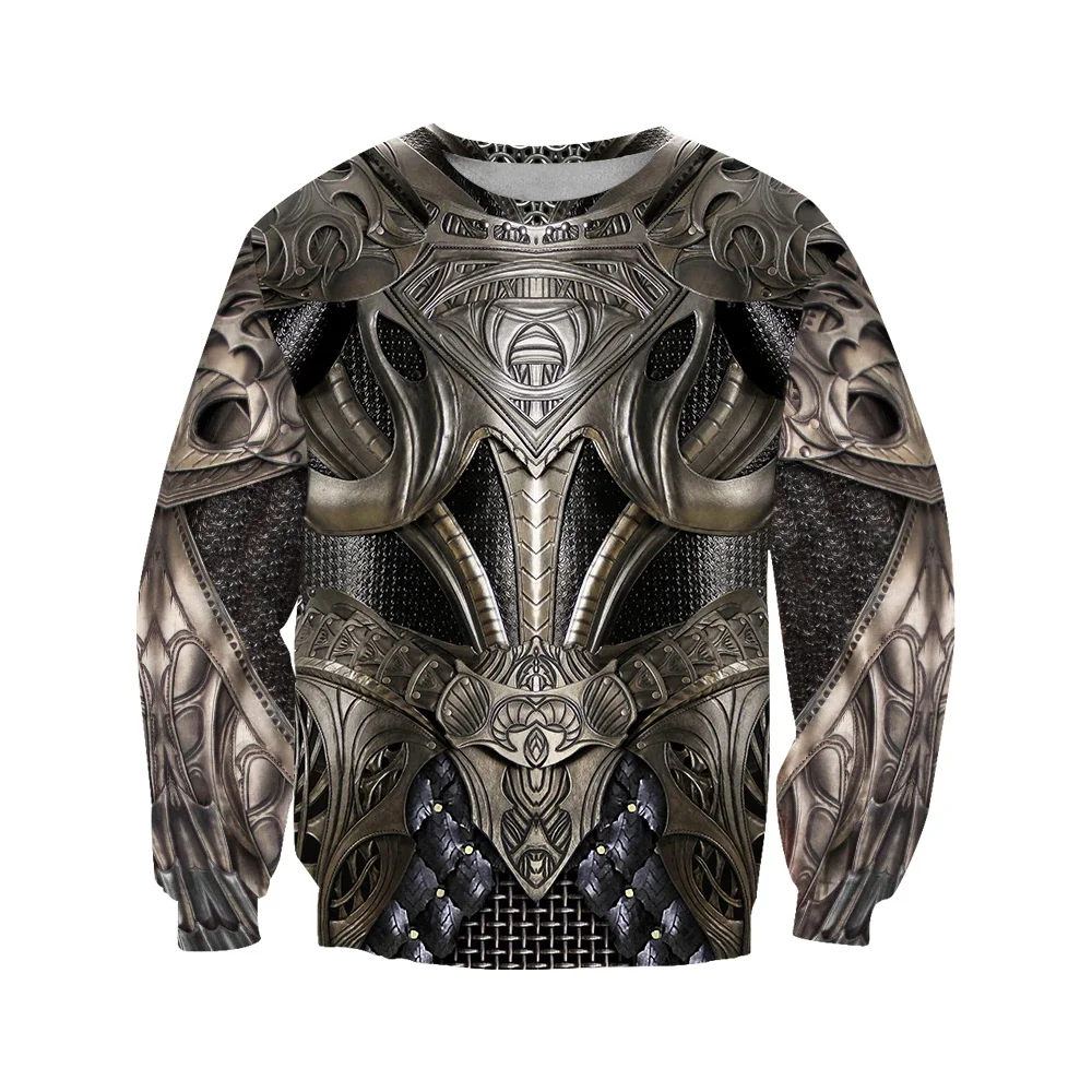 

3D Printed Knight Medieval Armor Men hoodies Knights Templar Harajuku Fashion hooded Sweatshirt Unisex Casual jacket Hoodie