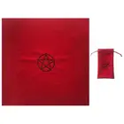 Пентаграмма, скатерть для ТАРО с сумкой, бархатный алтарный платок, пентаграмма, Коврик Для Таро K1KD