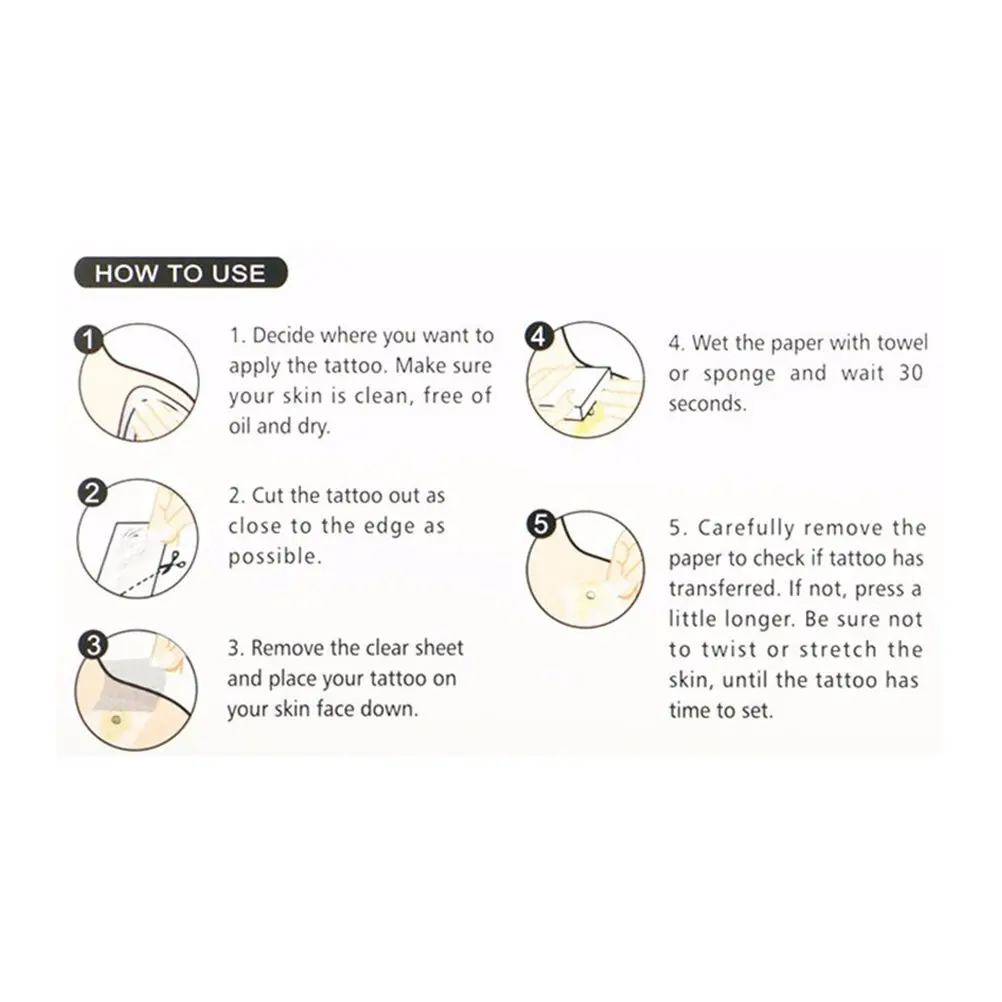 

Fashion Waterproof Tattoo Sticker Flower Deer Head Temporary Tattoos Body Art