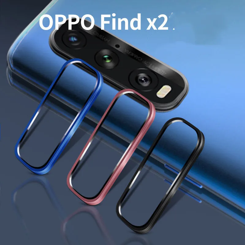 Металлическая круглая крышка для камеры OPPO Find X2 / Pro X2Pro Reno3 pro + мягкая ультратонкая