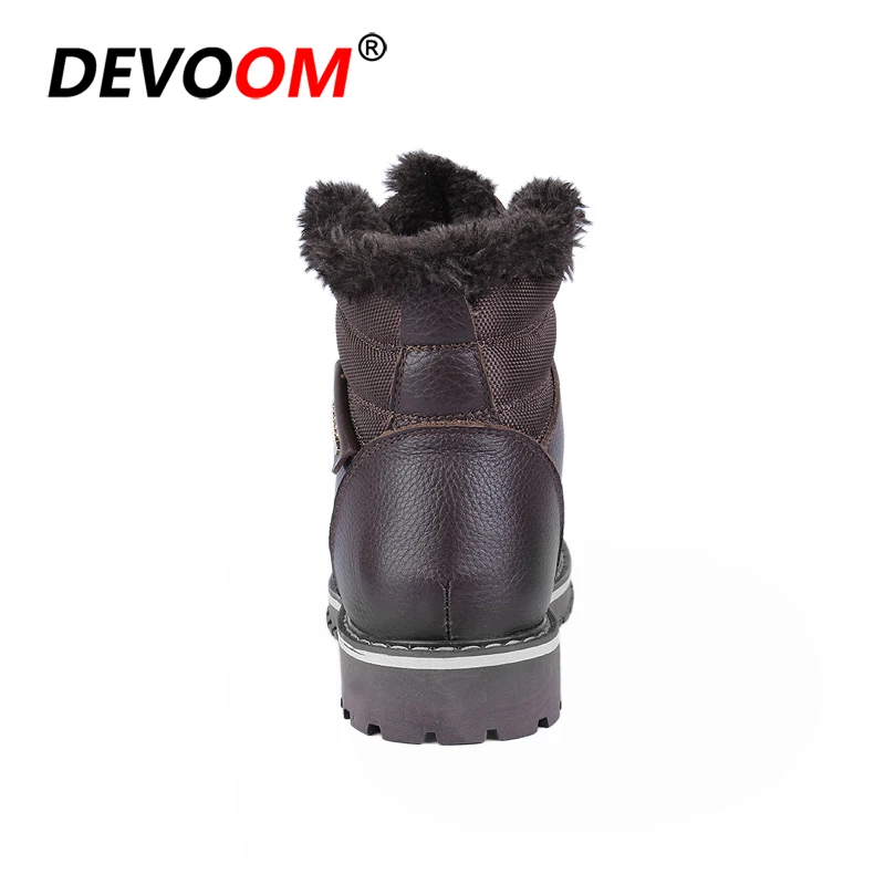 Мужская походная обувь; зимние охотничьи ботинки «doc martins»; мужские зимние ботинки из плюша; высококачественные кожаные повседневные ботинки для альпинизма на меху; большие размеры