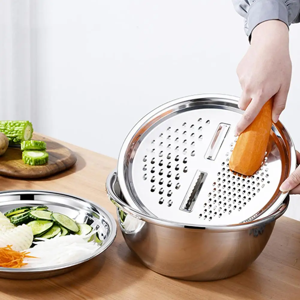 3 шт. кухонное сито для бассейна комплект Нержавеющая сталь горшок овощной