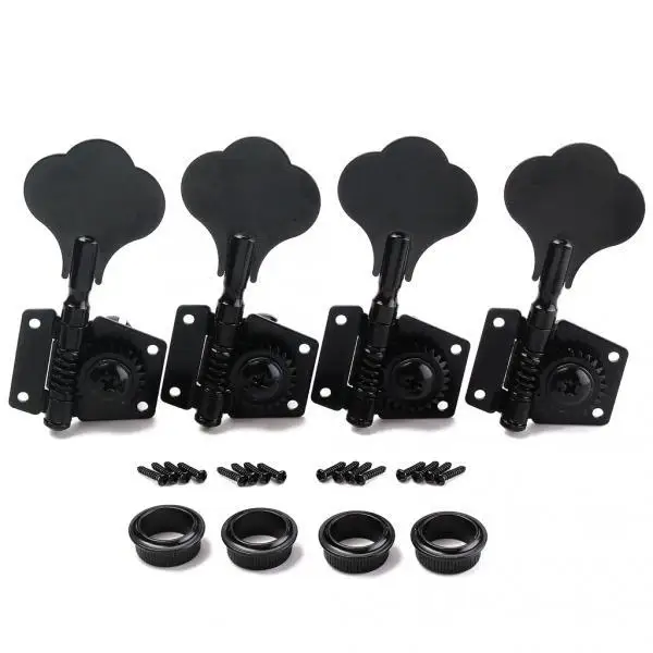 

2x 4 Pcs Right Handed Machine Head Tuners Tuning Pegs for Bass Guitar Black New