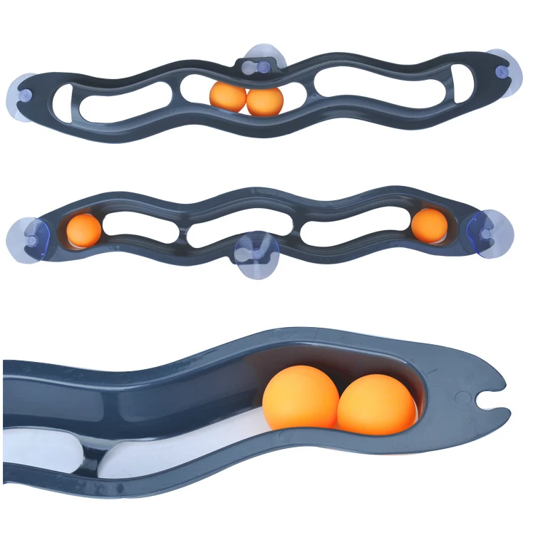 Игрушка на присоске с окошком игрушки для кошек треком и роликом интерактивный