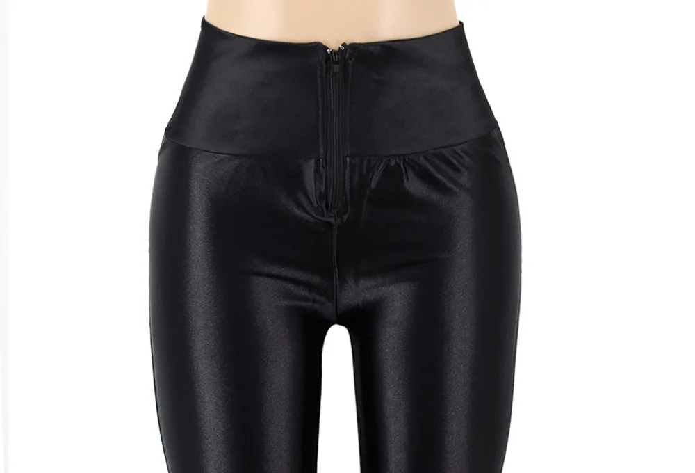 

HAOOHU 2021 Fashion Solid Clolor Pants Women Casual Zip Up Pencil Trouser Sexy Autumn Winter Ladies High Waist Pant Design